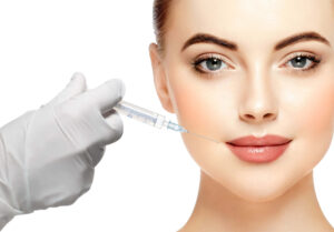 Female receiving injectables